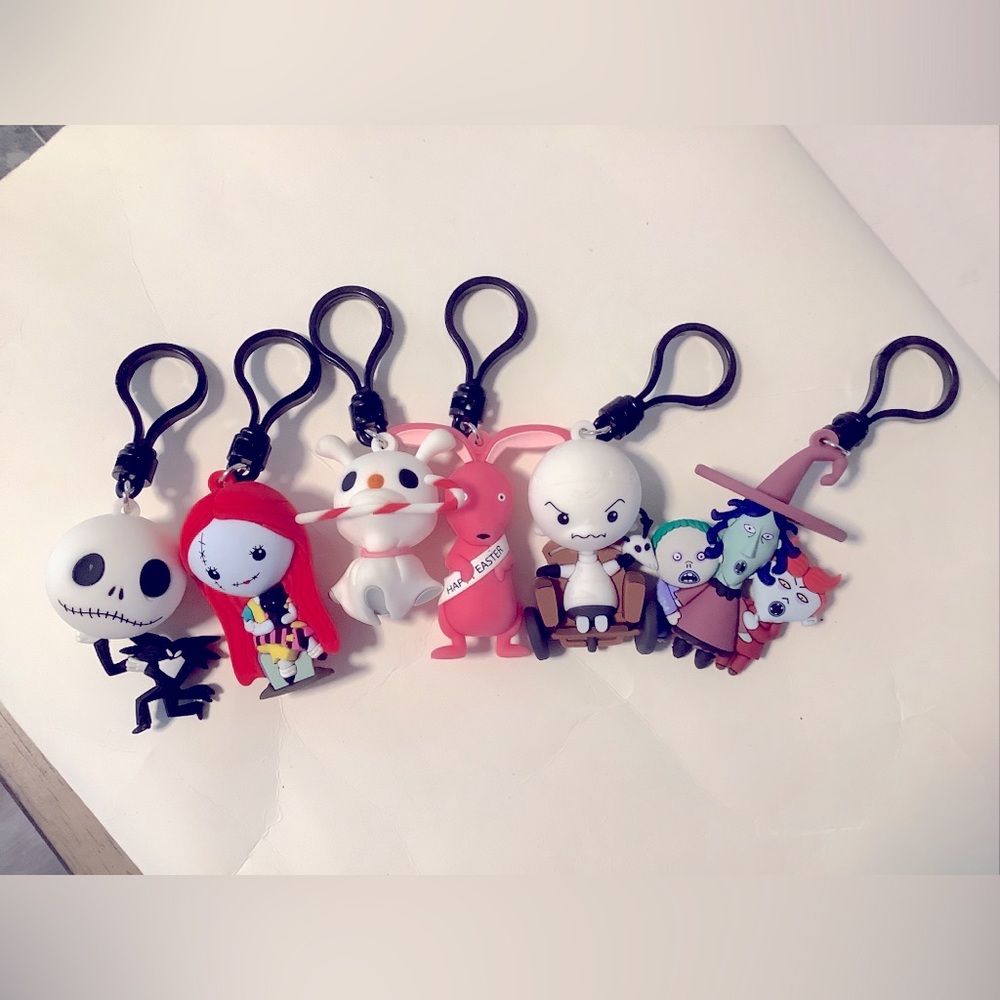 Disney 3D figural keychains Tim Burtons Nightmare Before Christmas